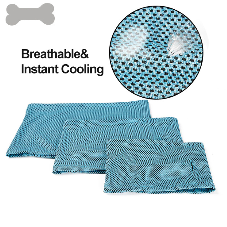 Écharpe Rafraîchissante pour Chiens - Design Glace et Triangle